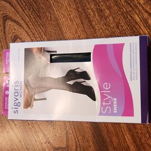 Sigvaris medical compression hosiery black
